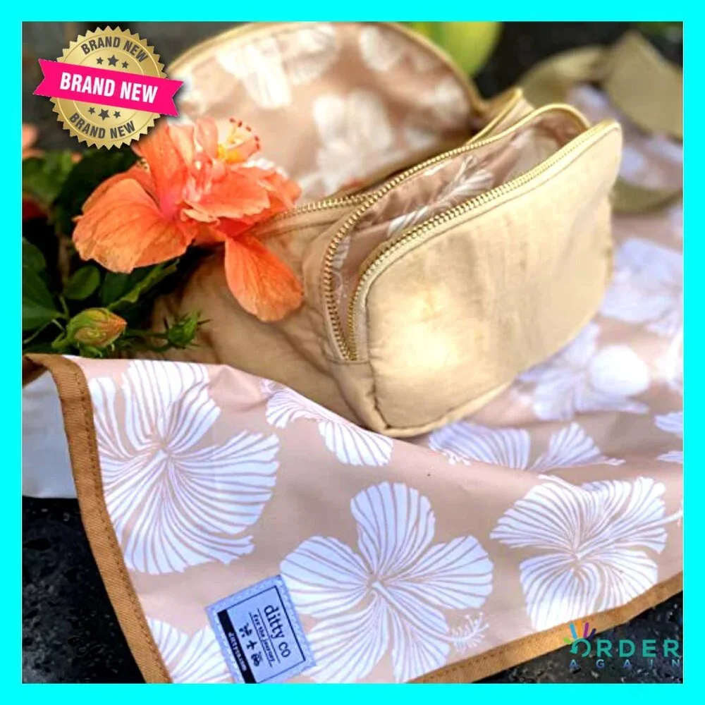 Small Diaper Bag Tote Crossbody Fanny Pack Portable Changing Pad Essentials